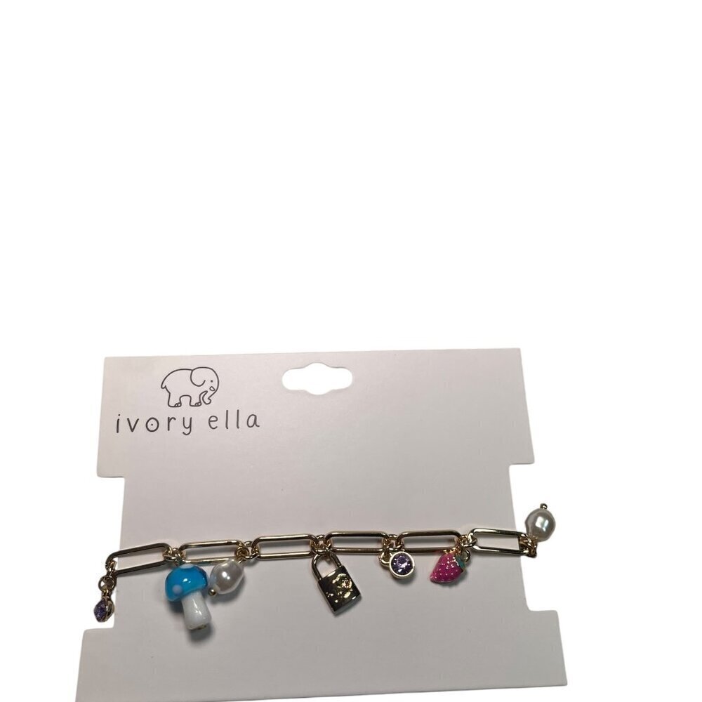 Ivory Ella Gold Charm Bracelet – New with Tags